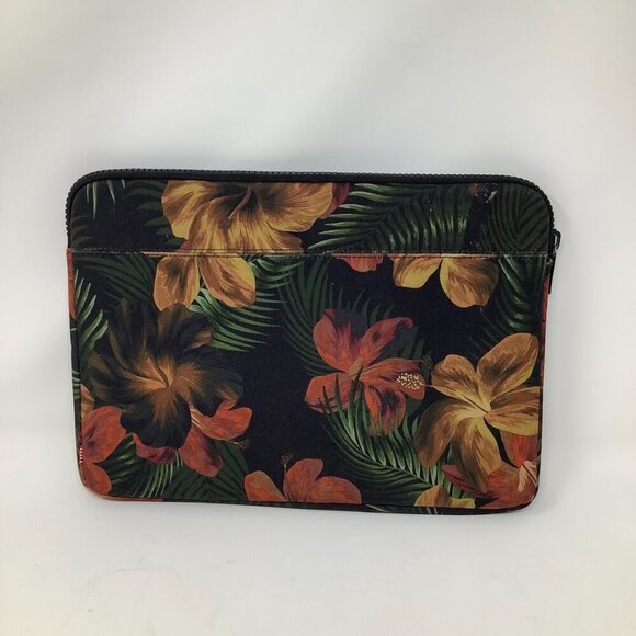 Herschel laptop computer case 14 in. floral black yellow red orange - Picture 3 of 6